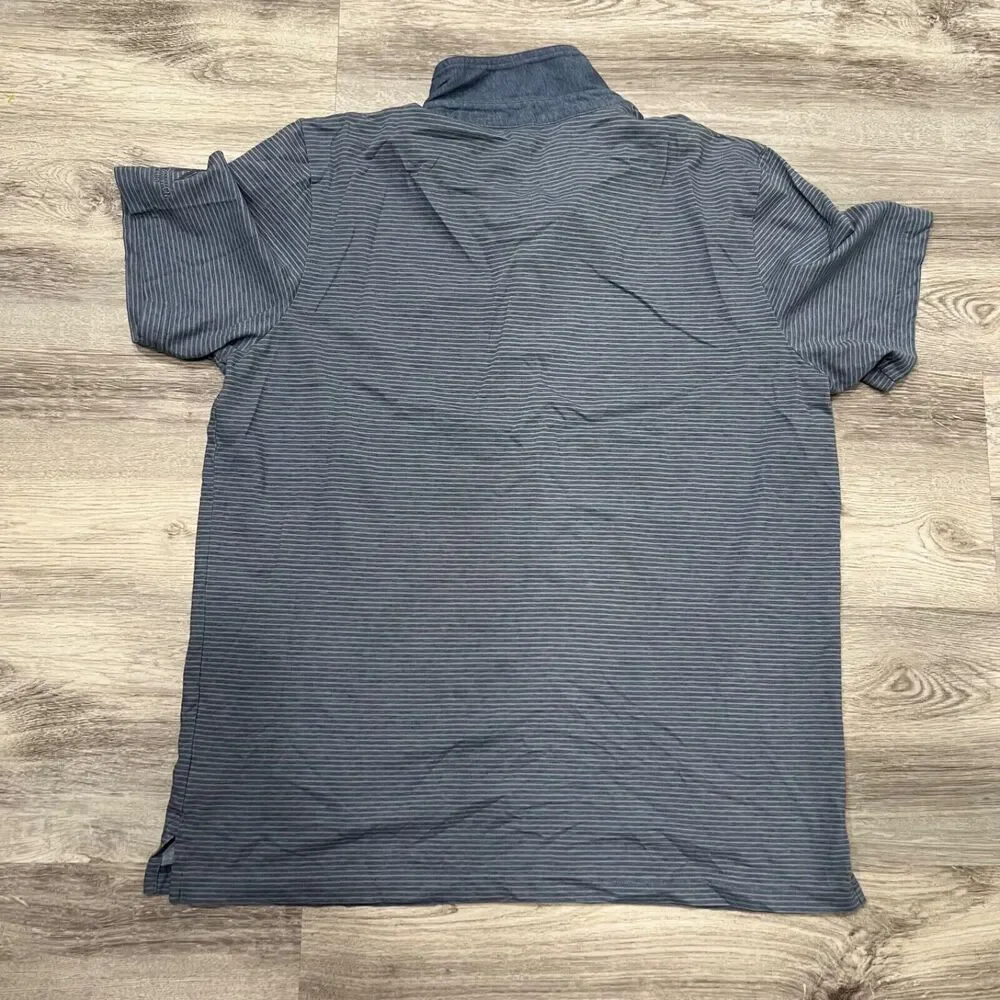 Travis Mathew Striped Polo Shirt Short Sleeve Golf Casual Modern Fit Sz XL‎ - Picture 3 of 7